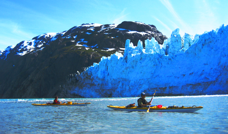Kayaking in the upper reaches of the West Arm of Glacier Bay